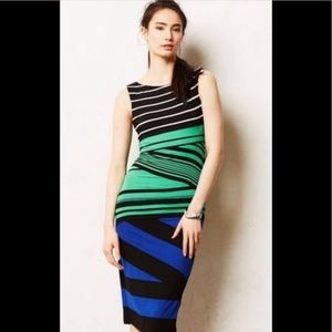 Anthropology dress in Black and Tan